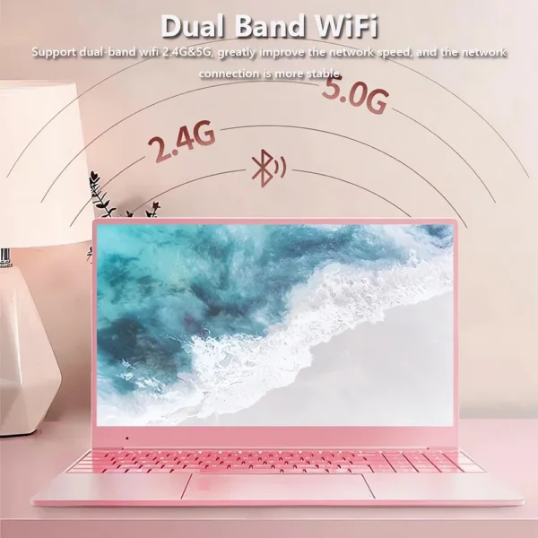 Stylish Pink 15.6" Laptop: Windows 10 Office - Image 5