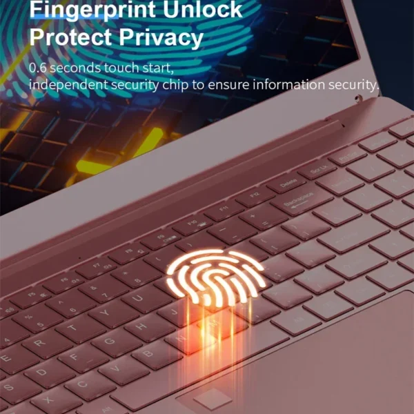 Stylish Pink 15.6" Laptop: Windows 10 Office - Image 4