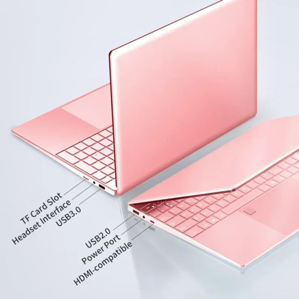 Stylish Pink 15.6" Laptop: Windows 10 Office - Image 2