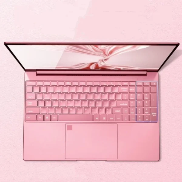 Stylish Pink 15.6" Laptop: Windows 10 Office