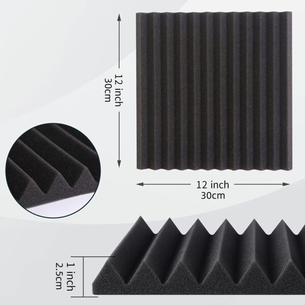 24pcs HERTBER High-Density Flame Retardant Acoustic Panels - Image 4