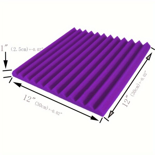 48pcs Black and Purple Foam Acoustic Wedges - Image 5