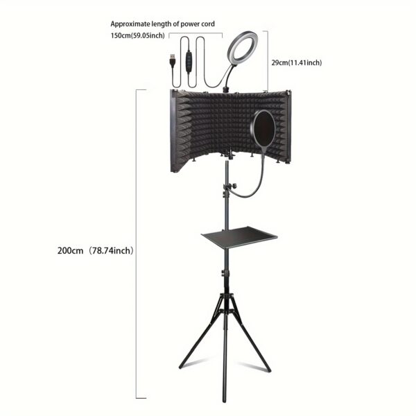 [Studio Microphone Kit] GELEAFMIC Studio Microphone Pop Filter Kit - Image 2
