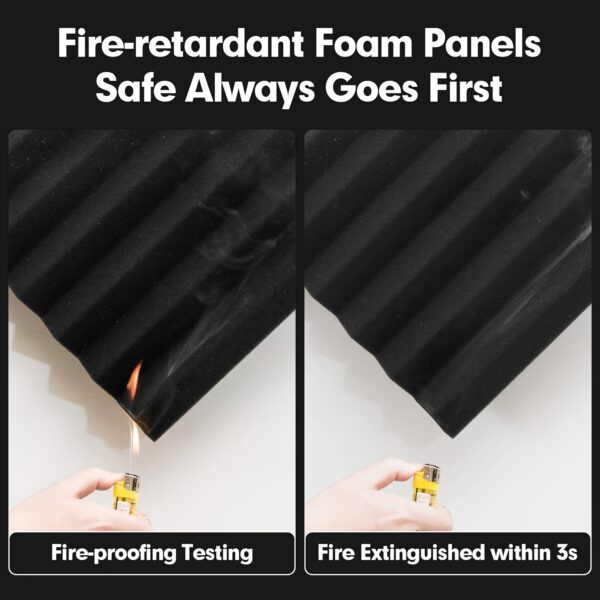 24pcs HERTBER High-Density Flame Retardant Acoustic Panels - Image 6