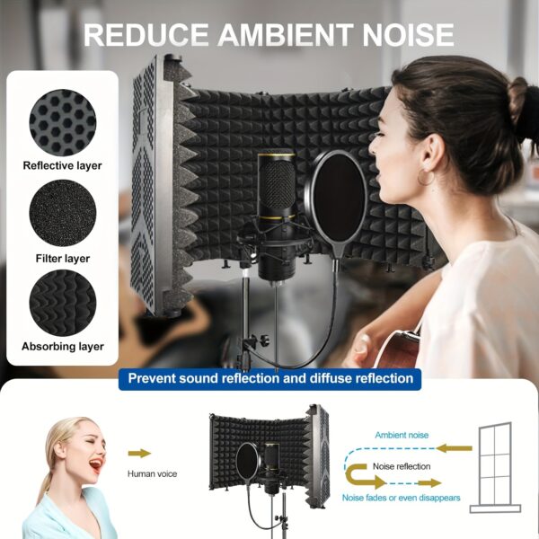 [Studio Microphone Kit] GELEAFMIC Studio Microphone Pop Filter Kit - Image 5