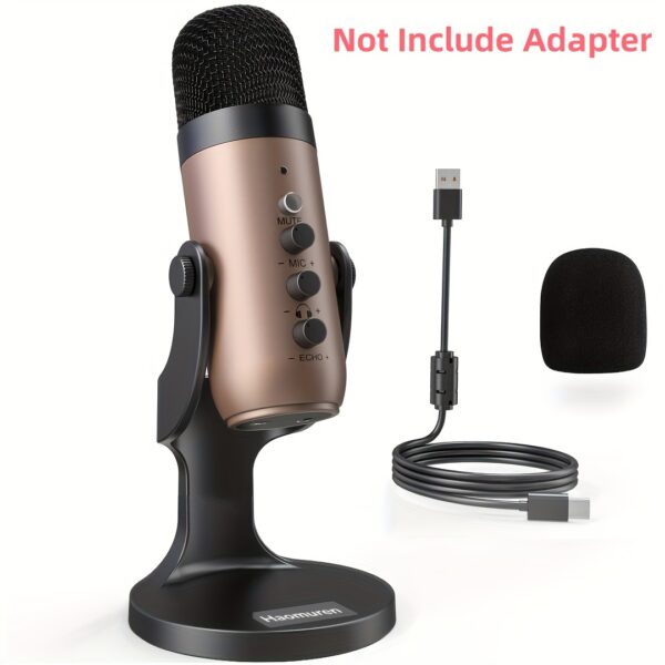 USB Microphone, Condenser Computer PC Mic - Image 10
