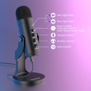 USB Microphone, Condenser Computer PC Mic