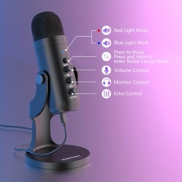 USB Microphone, Condenser Computer PC Mic