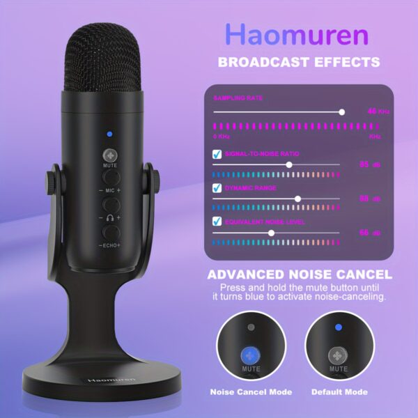 USB Microphone, Condenser Computer PC Mic - Image 11